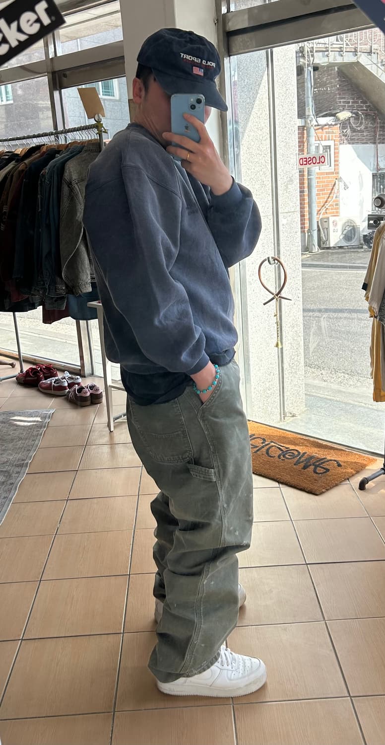 90’s 칼하트 B11 싱글니 모스그린 36in 상품이미지9