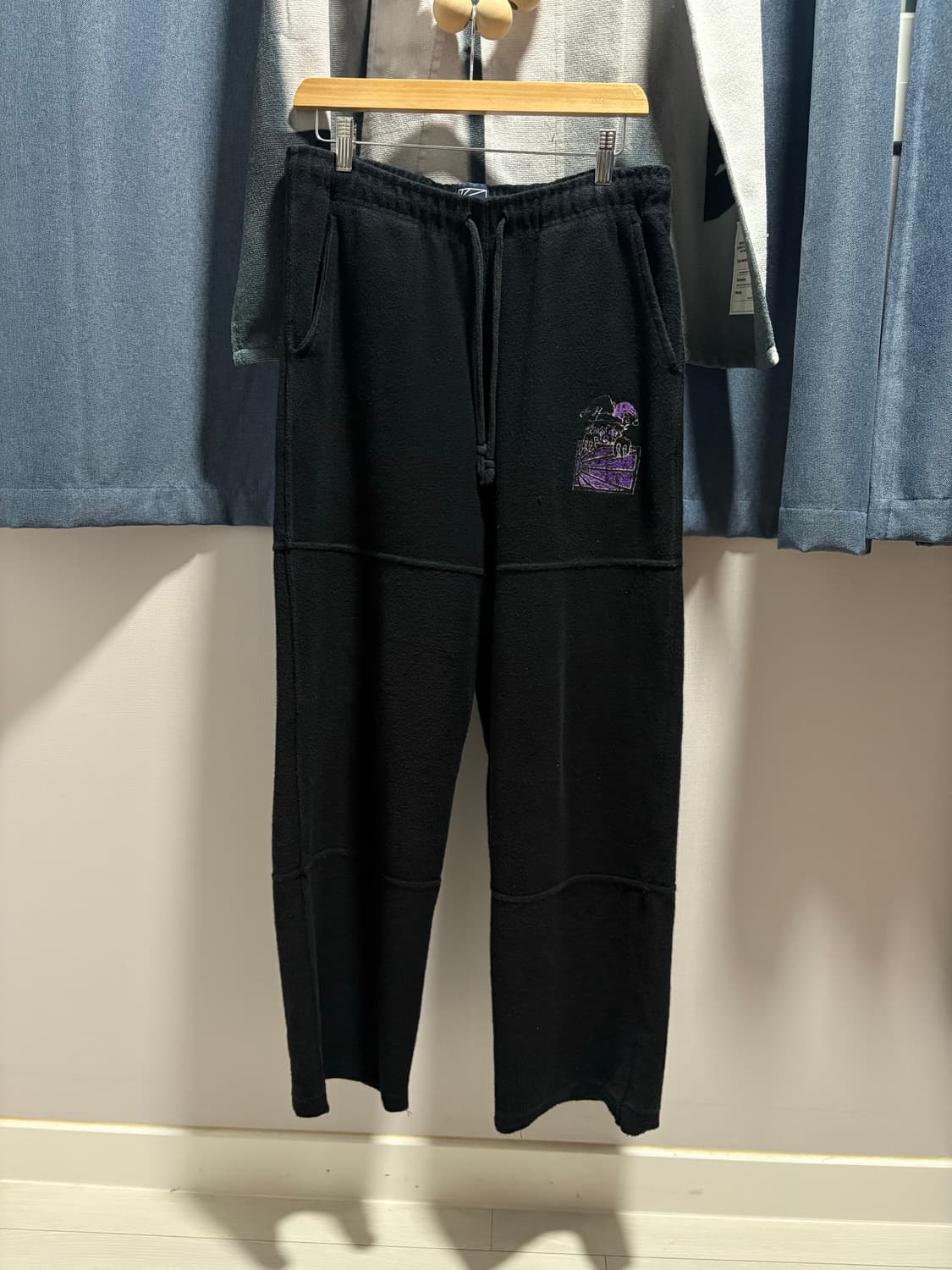 라스벳 스웻팬츠 블랙 상품이미지1