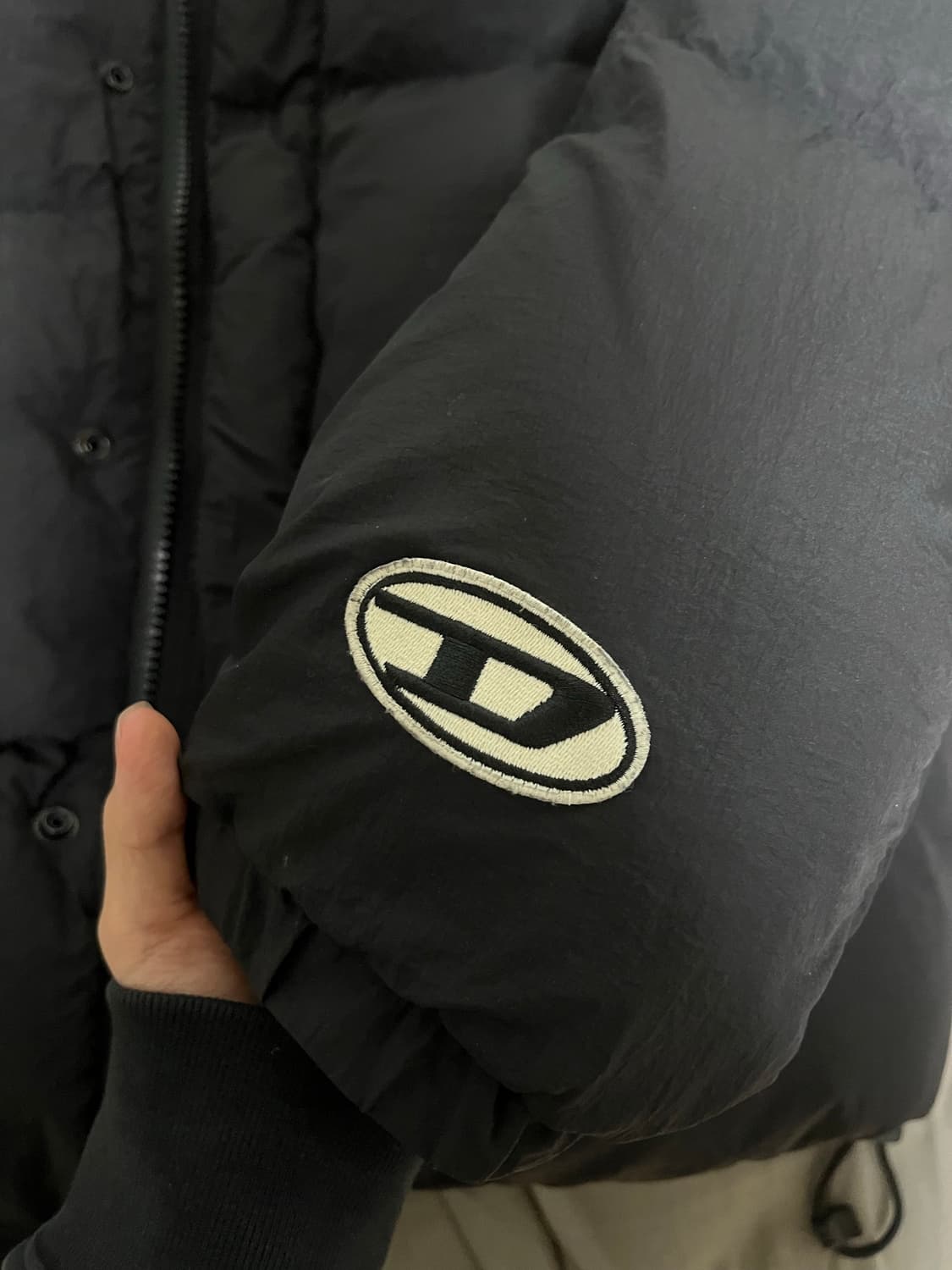 디젤 롤프 패딩 블랙 상품이미지2