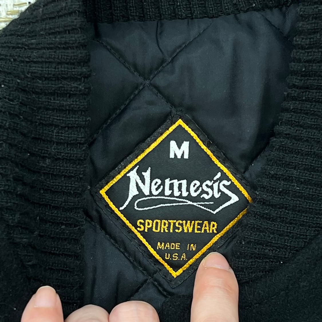 USA 네미시스 레더 바시티자켓 r2430 상품이미지5