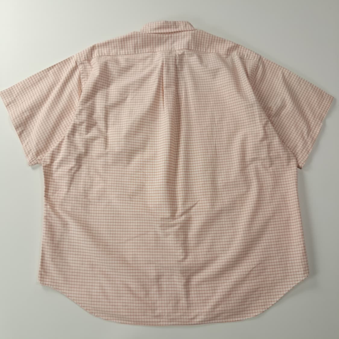 CJ643 2XL 폴로 빅셔츠 90s 오렌지 스몰체크 반팔 셔츠 남방 상품이미지6