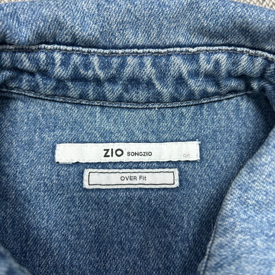 지오송지오 오버핏 절개 데님자켓(95) 상품이미지2