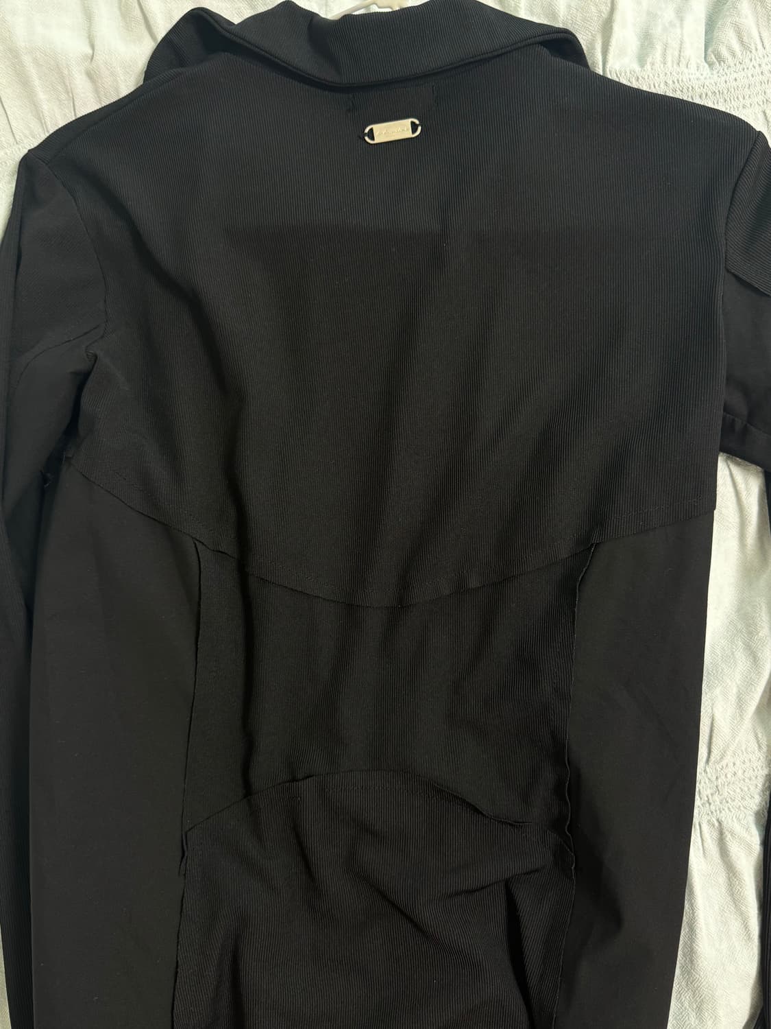 나체 NACHE TIE JERSEY SHIRT ZIP-UP BLACK 상품이미지4
