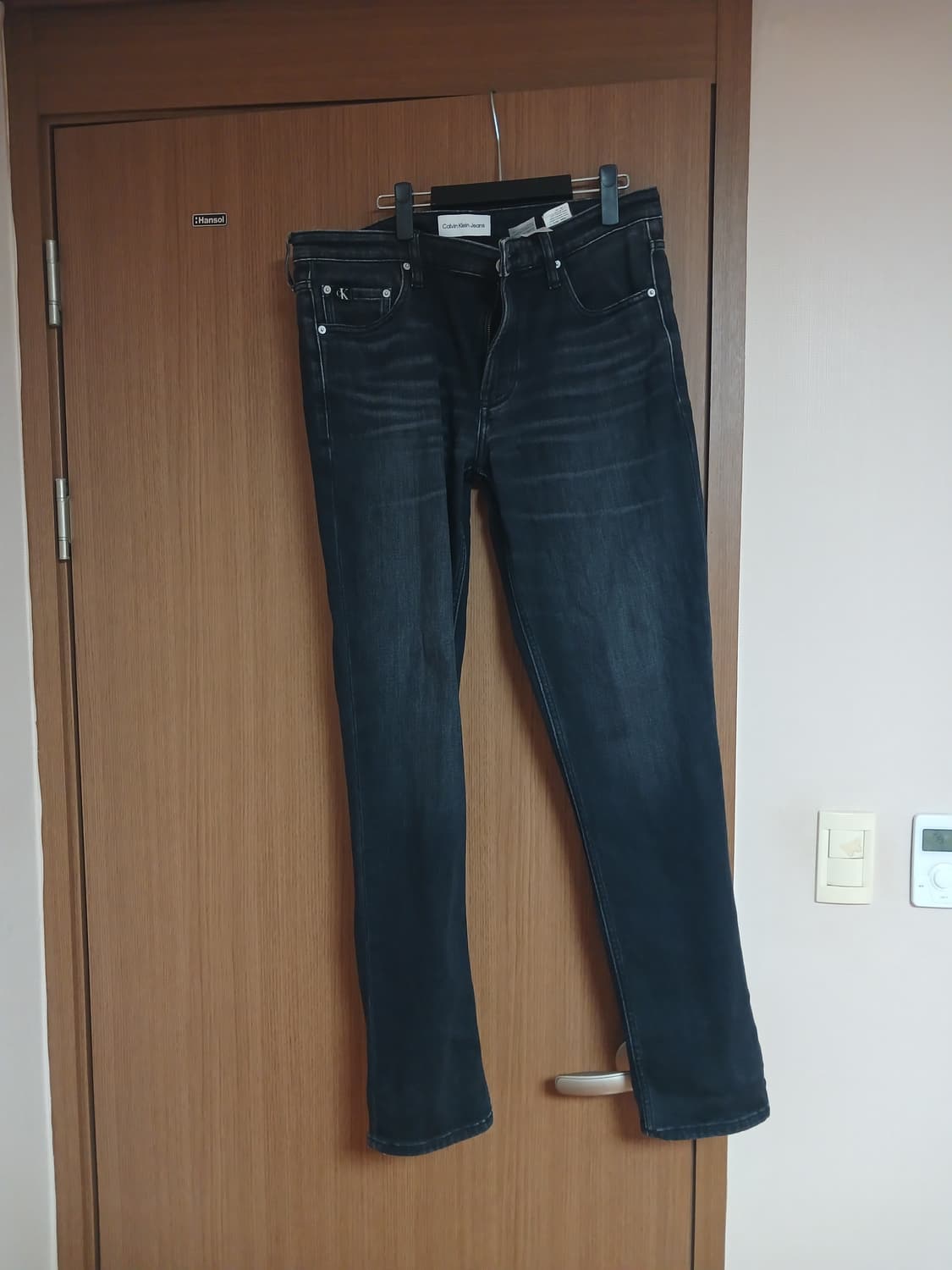 캘빈클라인 블랙 기모 데님 청바지34 상품이미지2