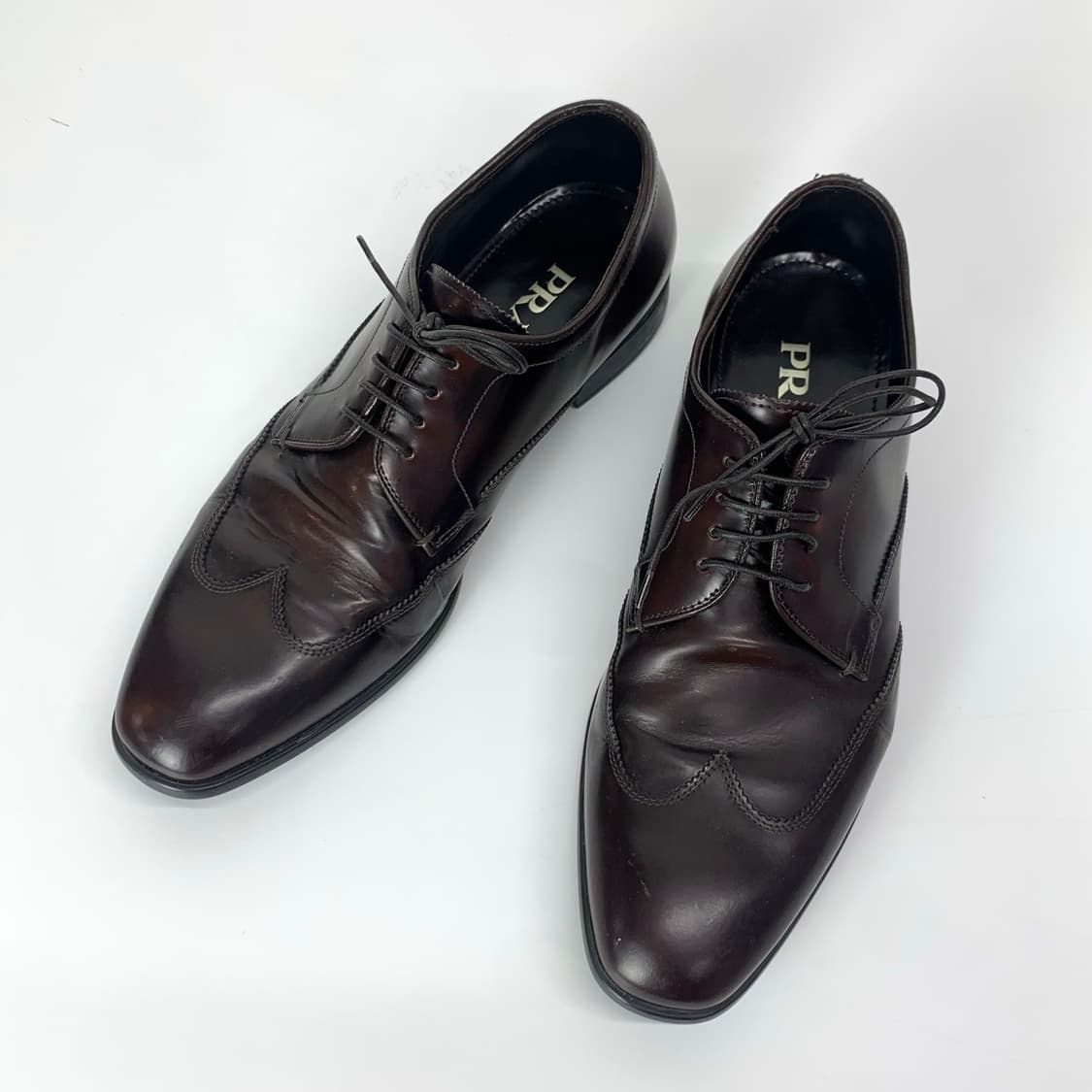 프라다 레더 더비 슈즈 상품이미지1