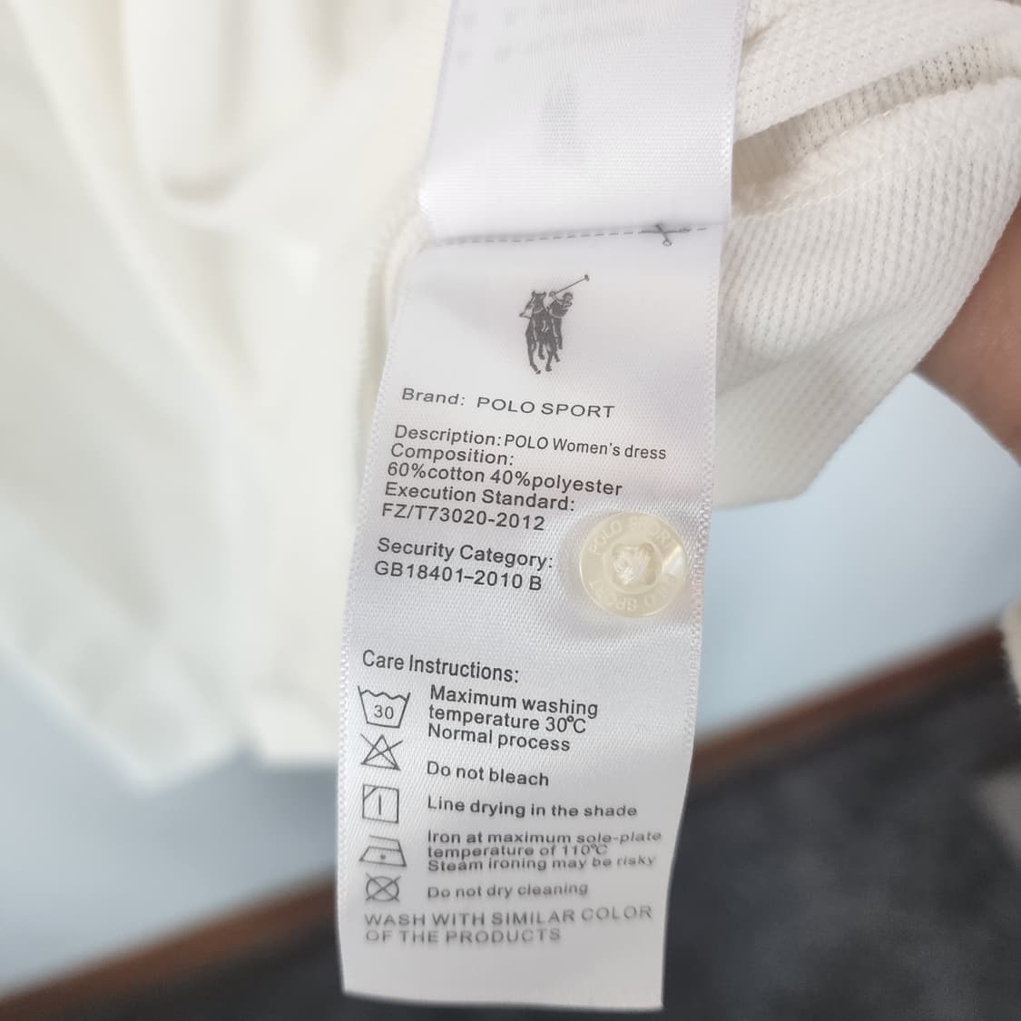 폴로 스포츠 흰색 카라 원피스 상품이미지6