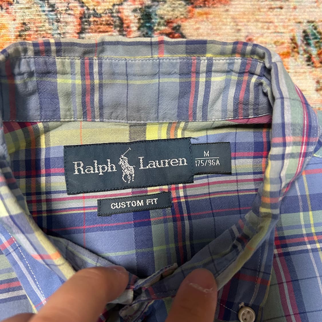 [M] 폴로 랄프로렌 인도 마드라스 체크 반팔 셔츠 상품이미지3