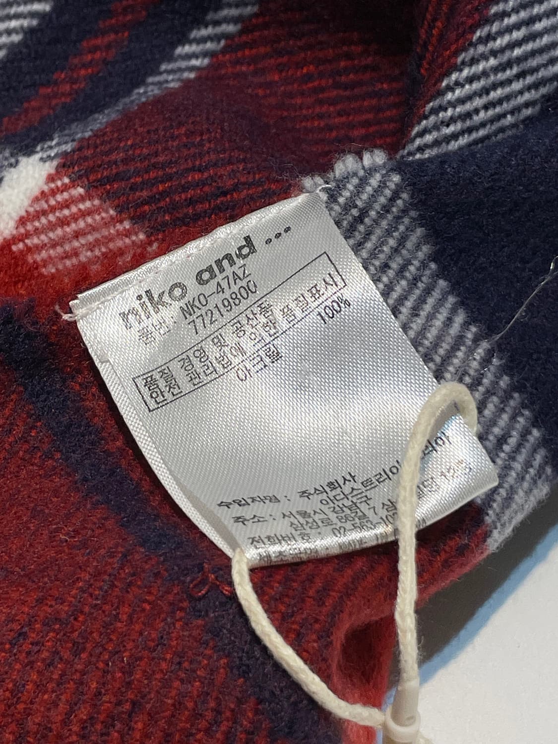 니코앤드 타탄체크 목도리 A1418 상품이미지6