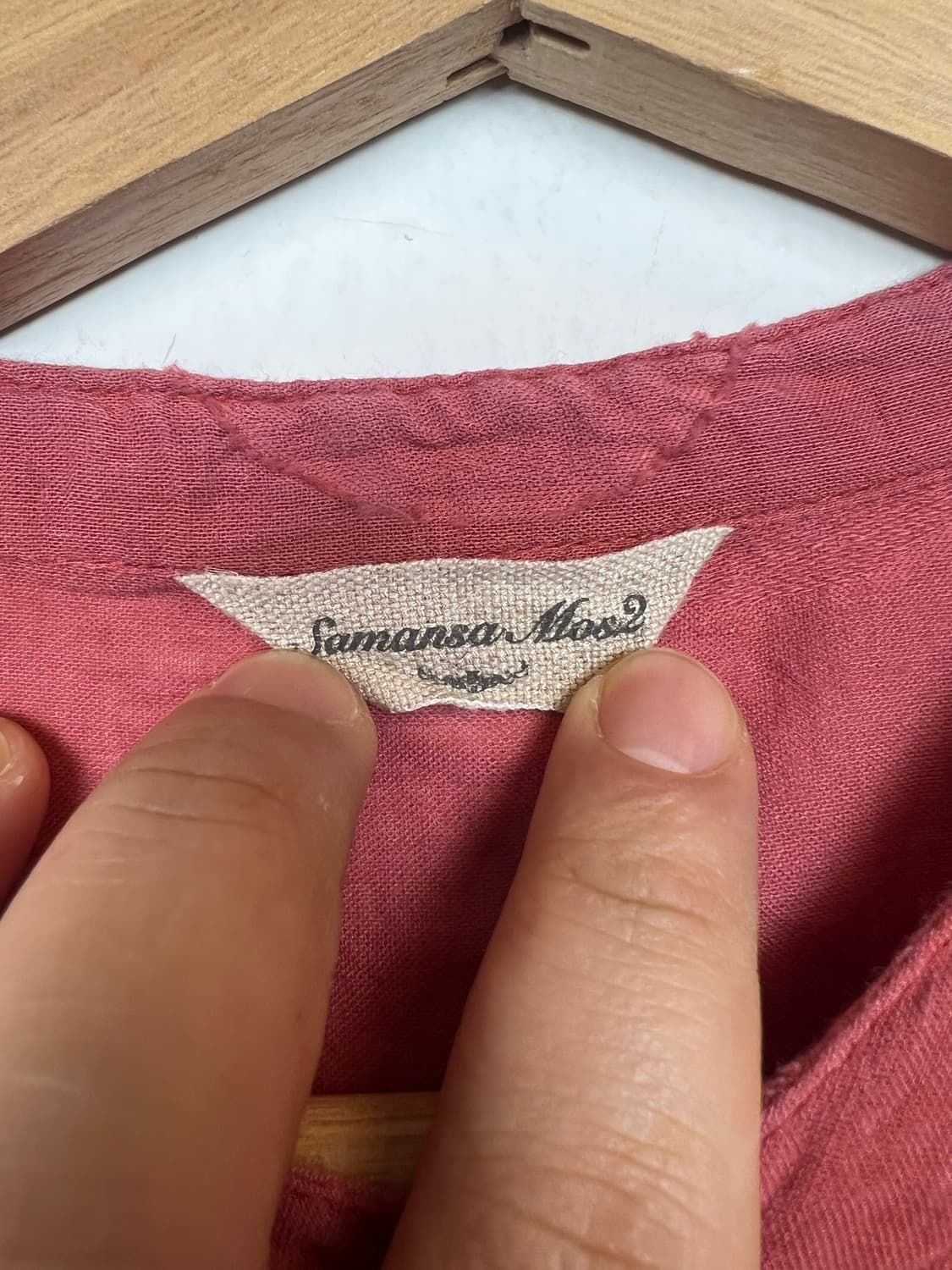 T202 Sumanasa MOS2 레드 도트 루즈 블라우스 F 상품이미지3