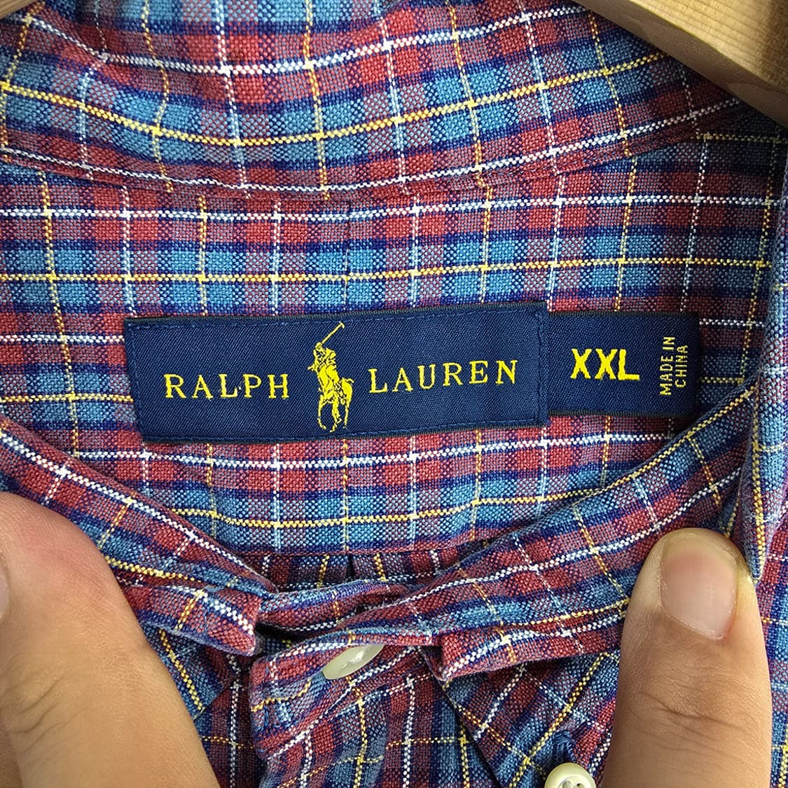 폴로 랄프로렌 Polo 남방 체크 셔츠 XXL 상품이미지6