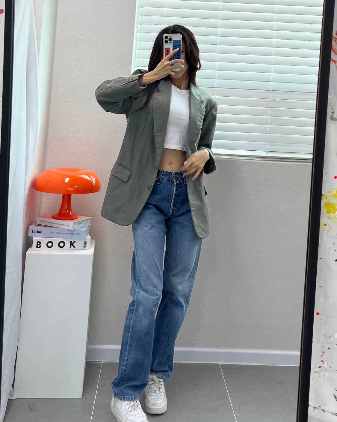 (M)빈티지 울 블레이져-M1471 상품이미지8