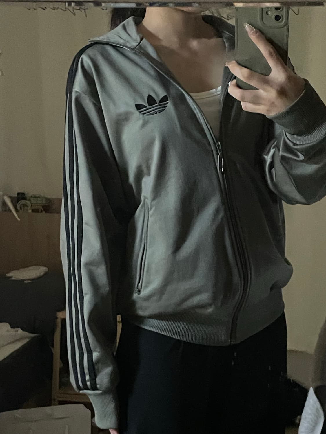 아디다스 카키 빈티지 져지 판매 희귀 파이어버드 상품이미지1