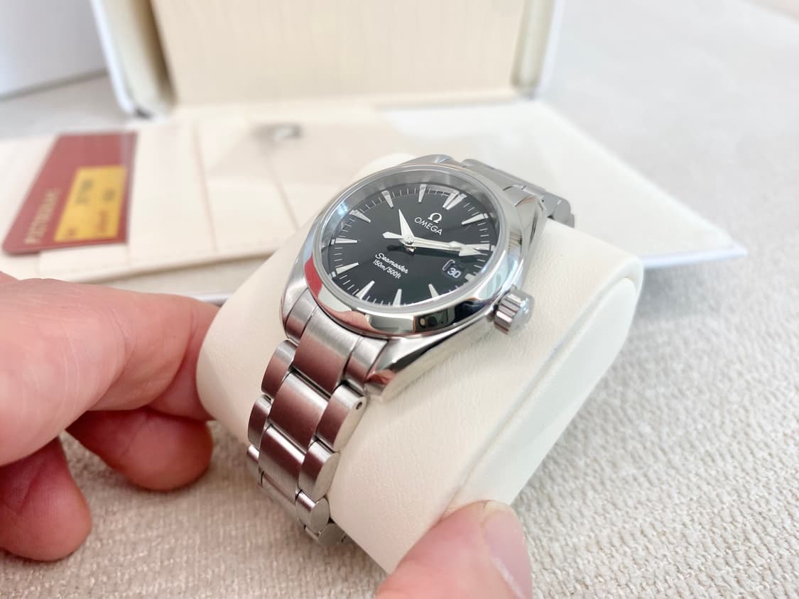 오메가 아쿠아테라 여성용2577.50 블랙 29mm 쿼츠 스틸 상품이미지6