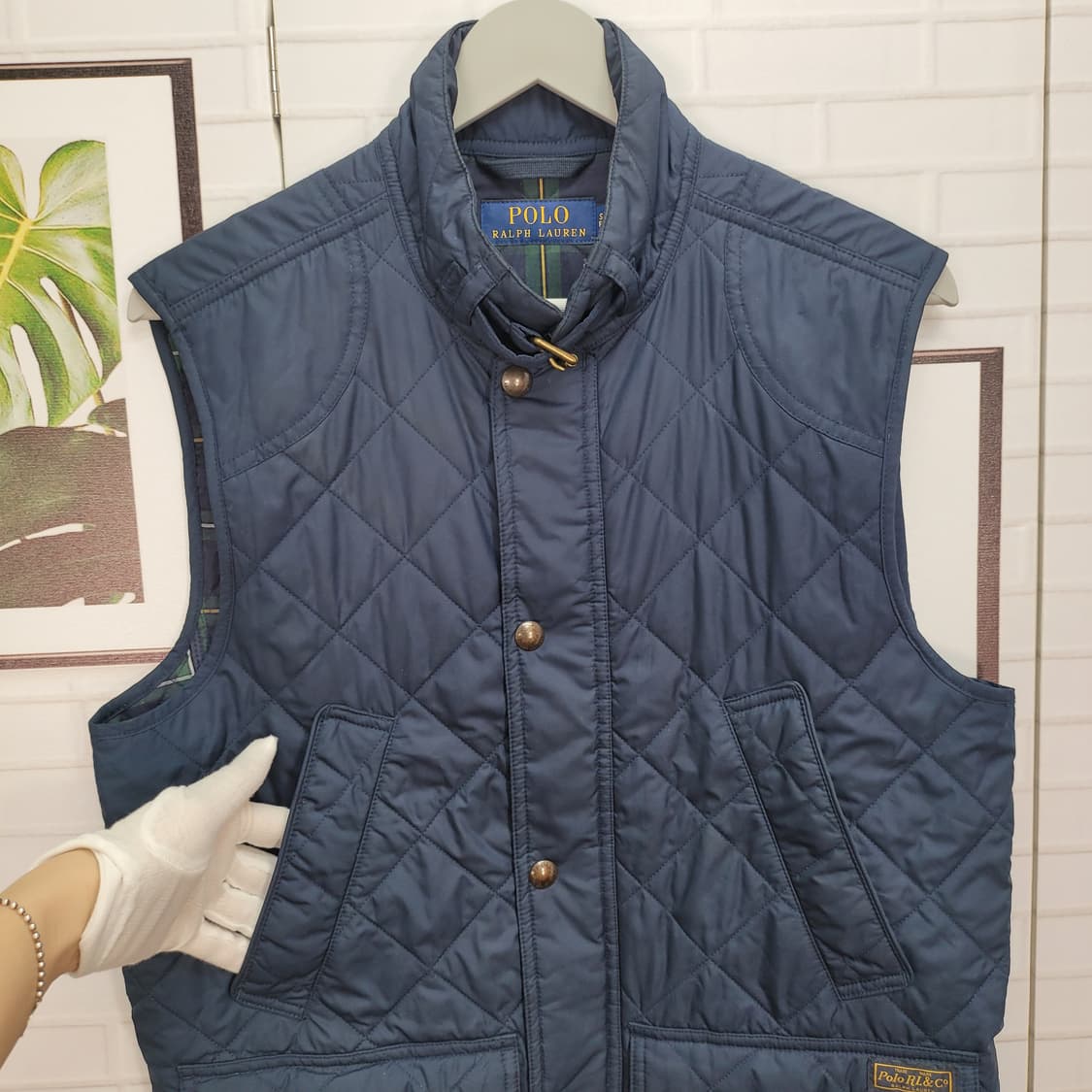 폴로랄프로렌 네이비 퀼팅 조끼 베스트 S사이즈 상품이미지3