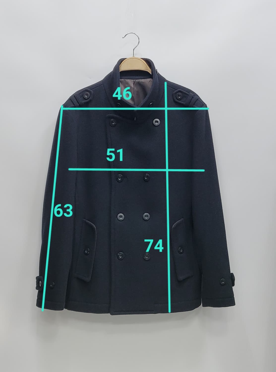 series 시리즈 모직 더블 숏코트 / 남 105 (추천 100) 
 상품이미지10