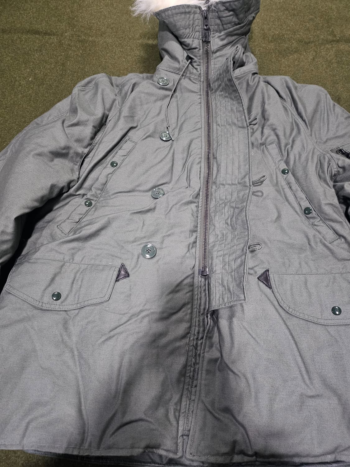 00s 미군오리지날 n3b 파카 신품 XL 상품이미지5