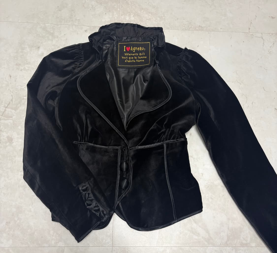 Japanese Vintage 벨벳 자켓 고스로리st 상품이미지1