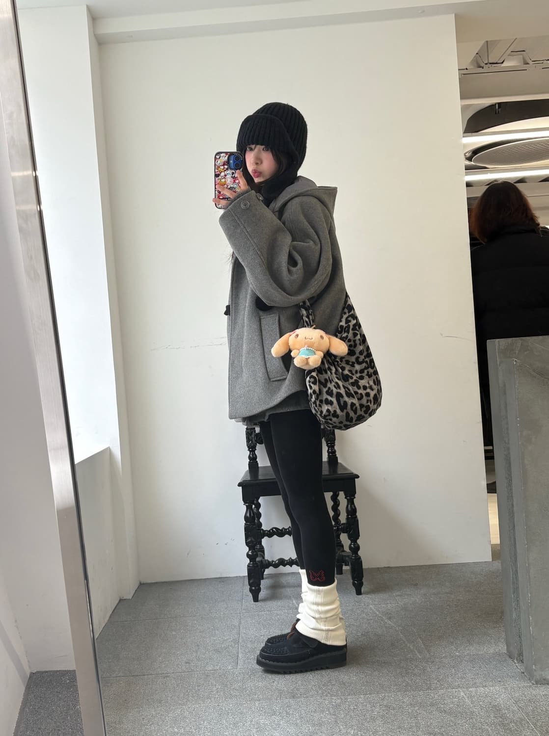 인앤양인하모니 모카 트루퍼햇 화이트 판매 상품이미지3