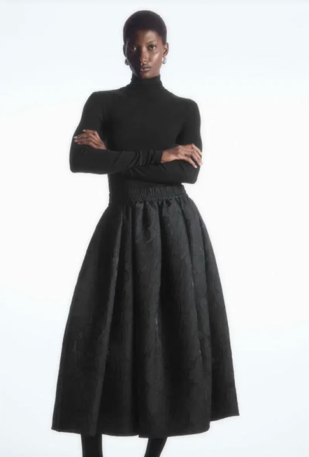 cos 자카드 에이라인 스커트 상품이미지1