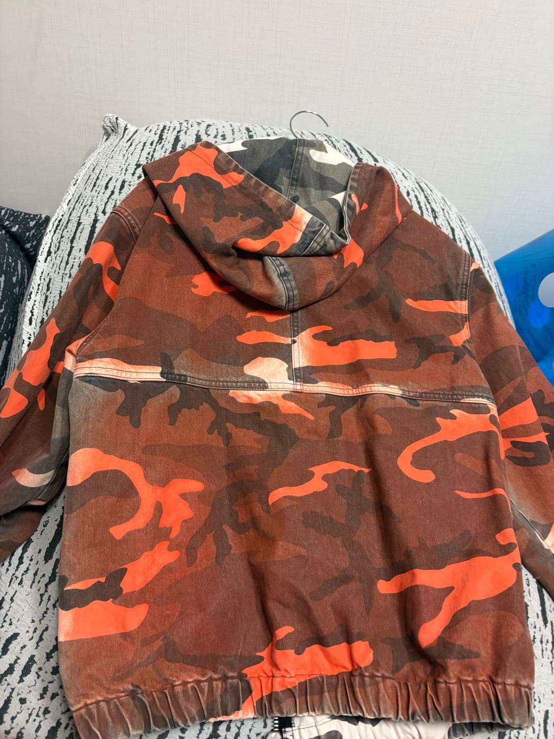 스투시 스프레이 다이 후드 워크 자켓 오렌지 카모 s사이즈 상품이미지2