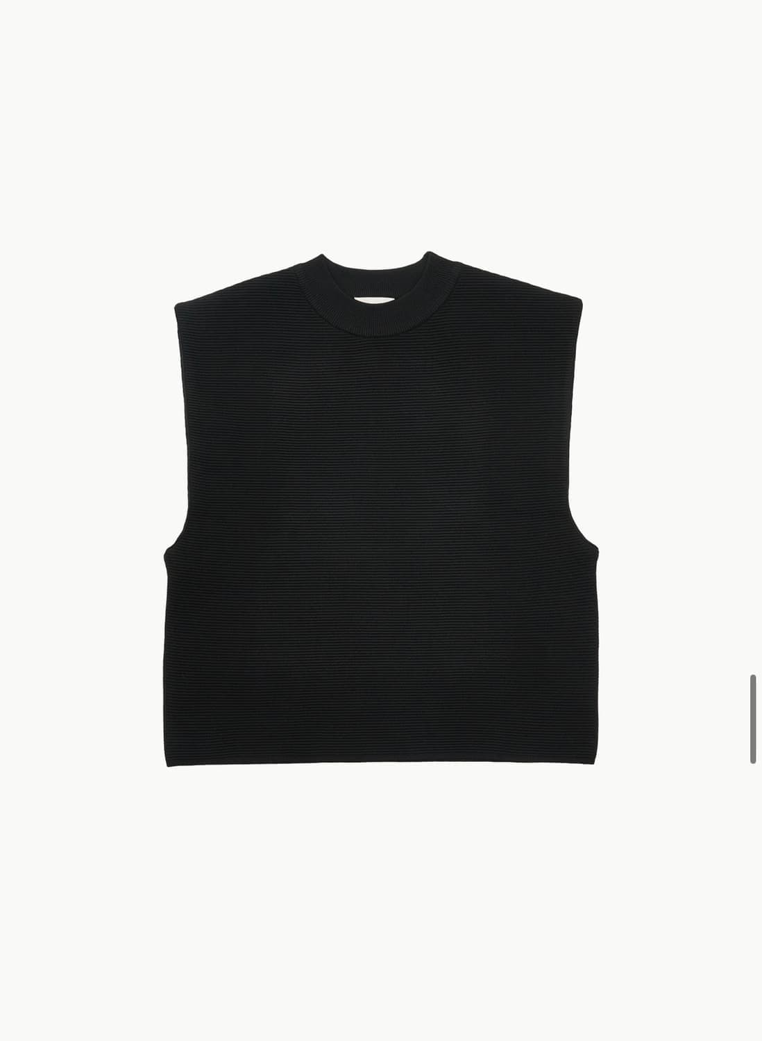 아모멘토 모크넥 크롭 베스트 상품이미지1