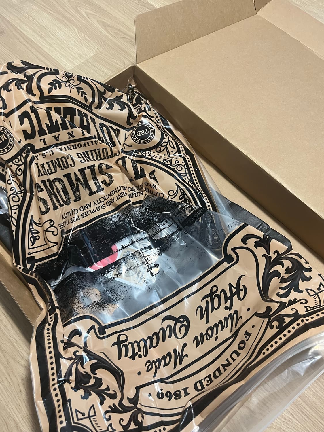 신품 리얼 시몬스 30's 카우하이드 레더 자켓 M사이즈 상품이미지3