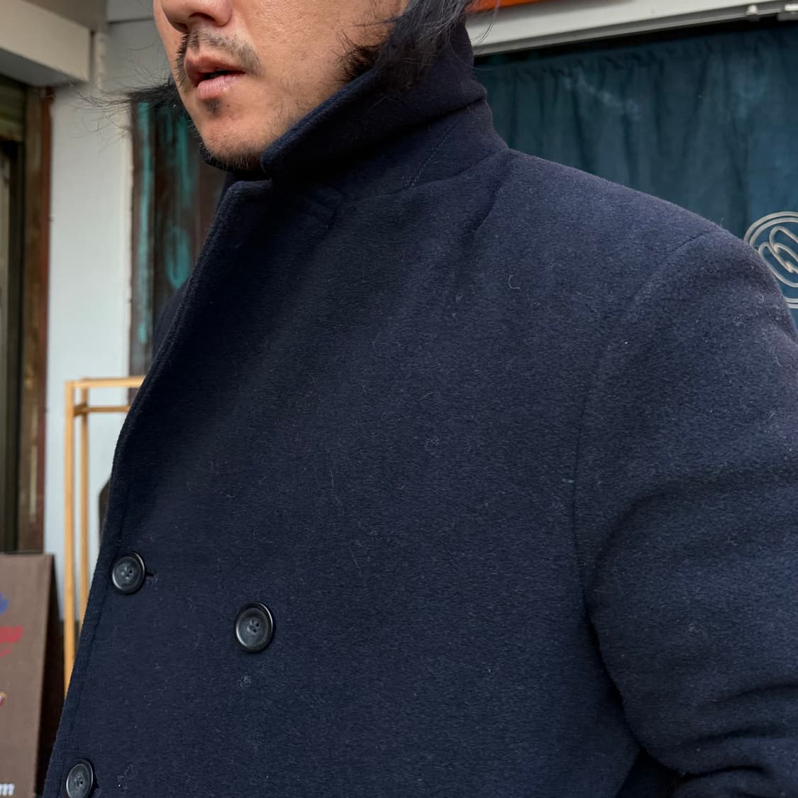 로렌 랄프로렌 울 블랜드 피코트 40S 상품이미지8