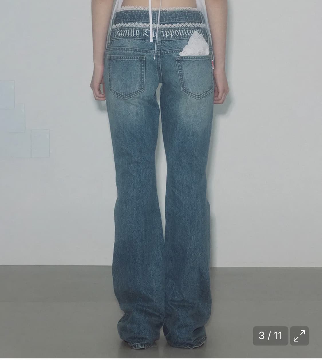 스컬프터 더블웨이스트 데님 팬츠 상품이미지2