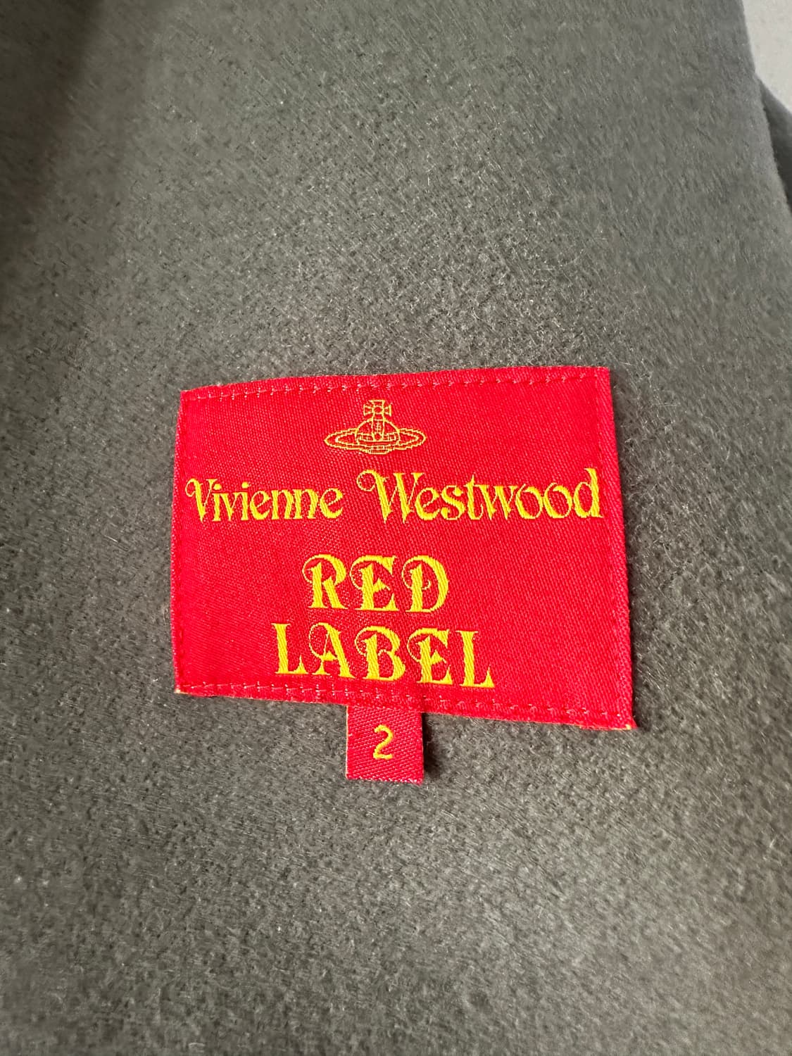 비비안웨스트우드 레드라벨 체크 orb 드레이핑 울코트 상품이미지8