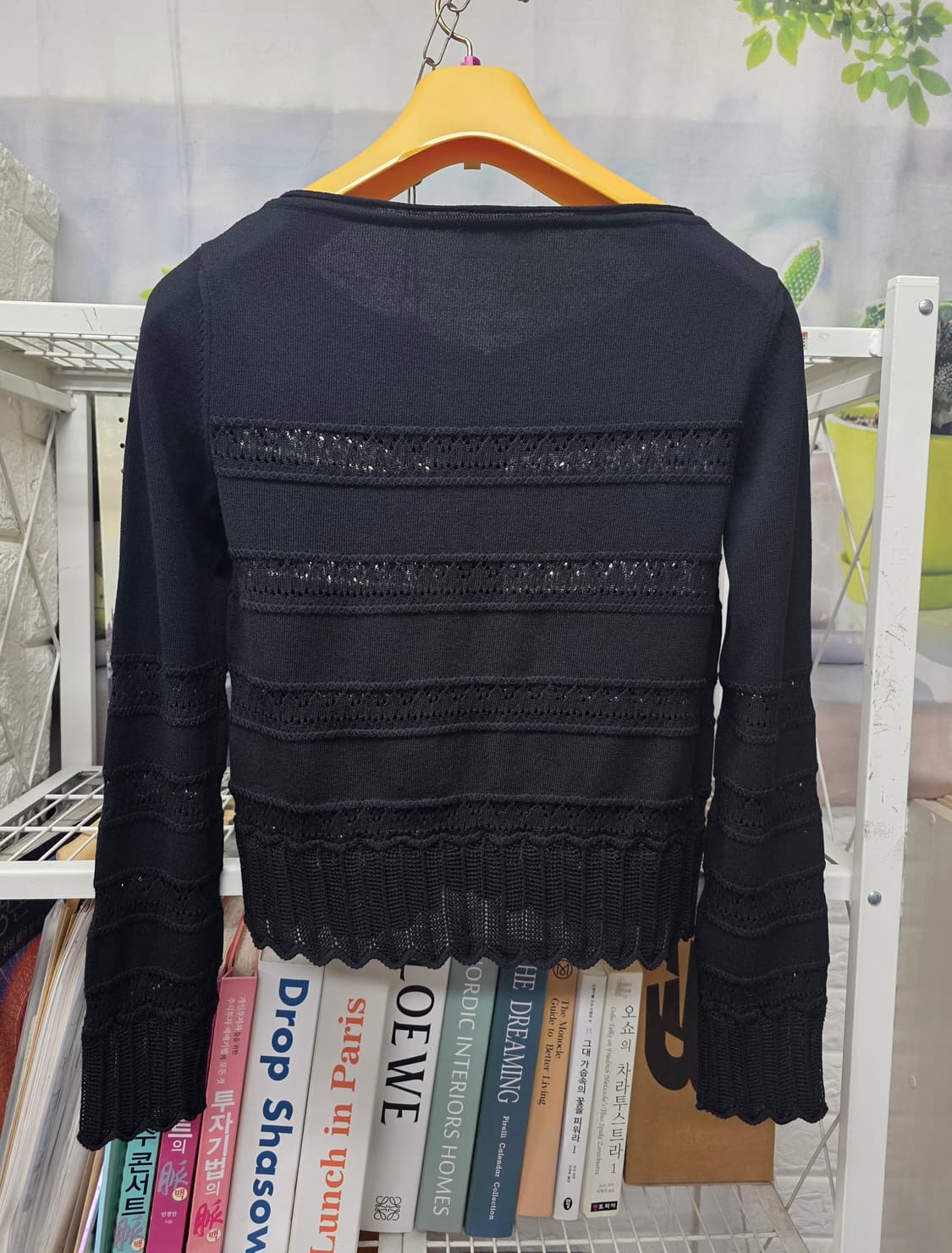 에르마노 설비노 크롭 니트 가디건 S 55 봄~초여름 니트 WM69 상품이미지3