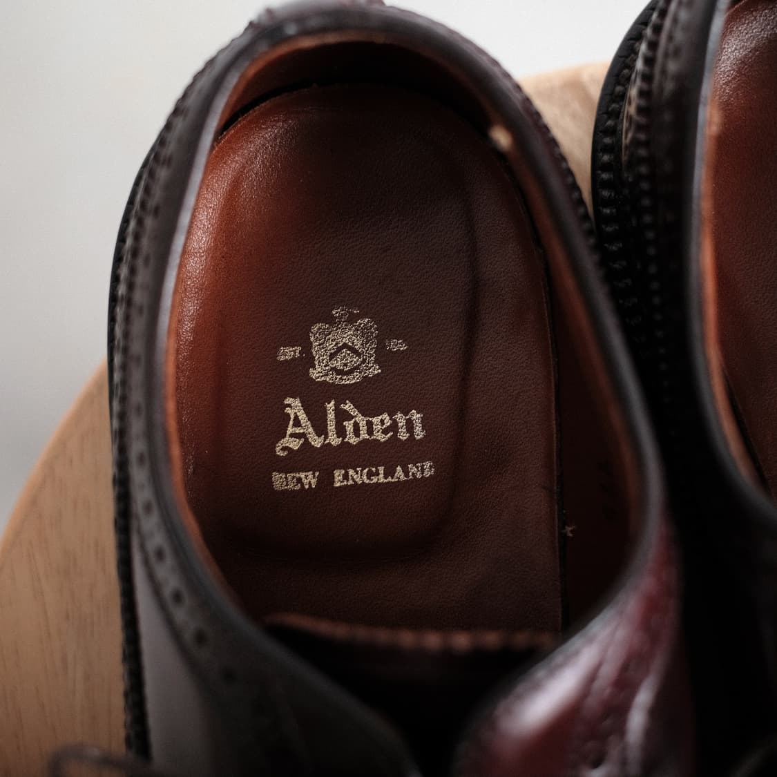 알든 975 9D(270-275)사이즈 버건디 코도반 윙팁 더비 상품이미지8