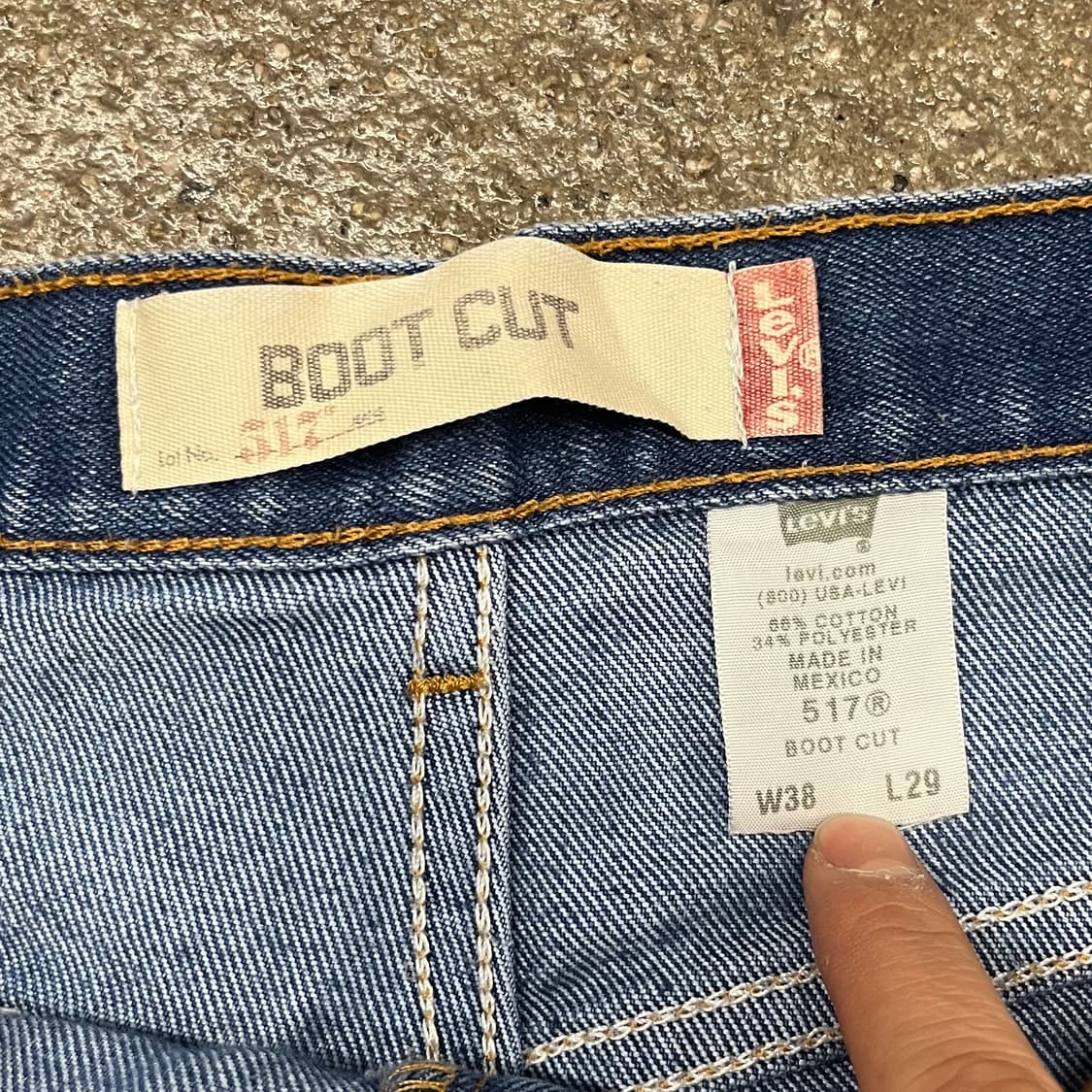 00s 리바이스517 데님 부츠컷 (36“) 상품이미지7