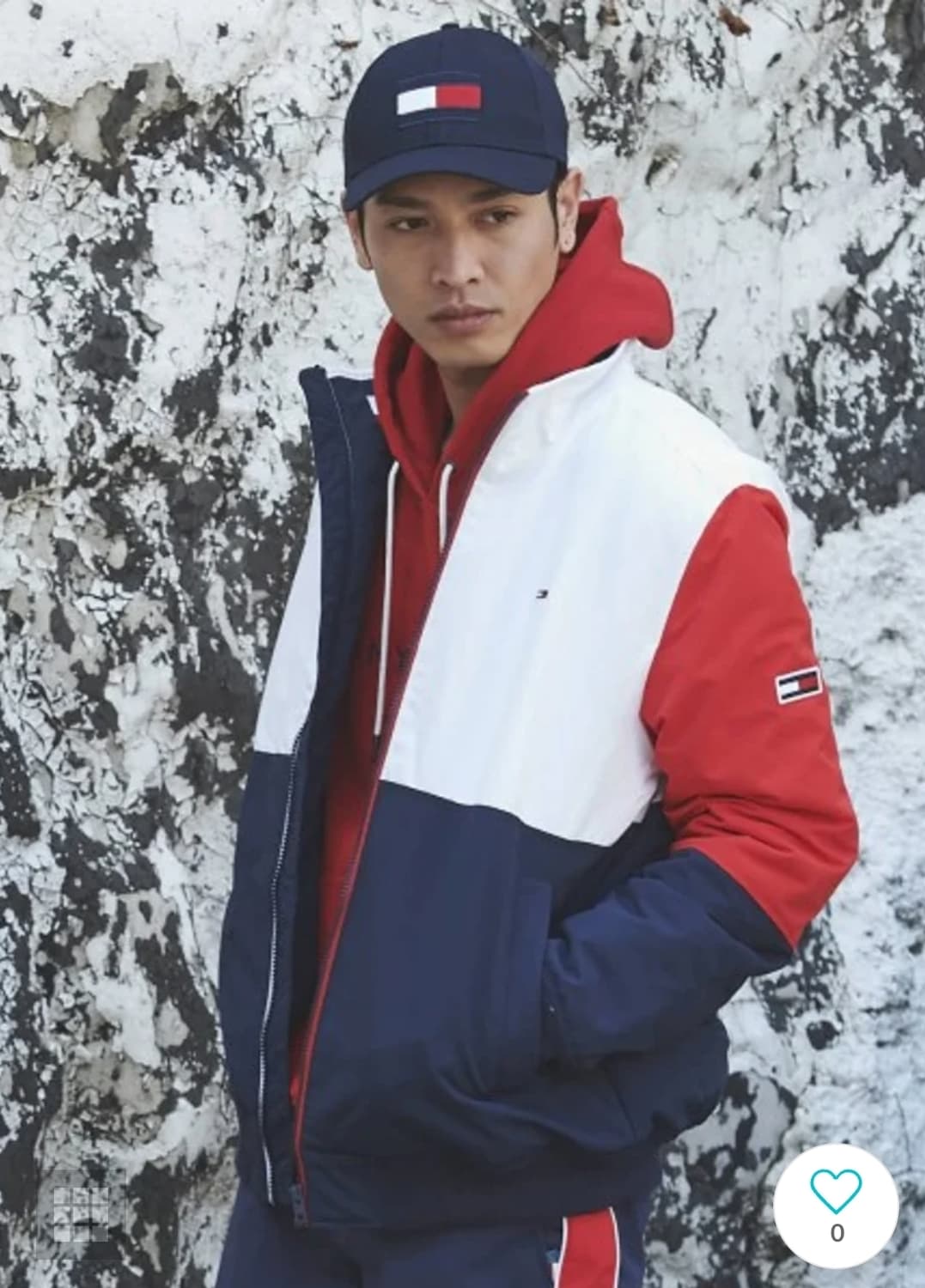 타미힐피거 아메리칸 오리지널 컬러블럭 점퍼 L size 상품이미지2