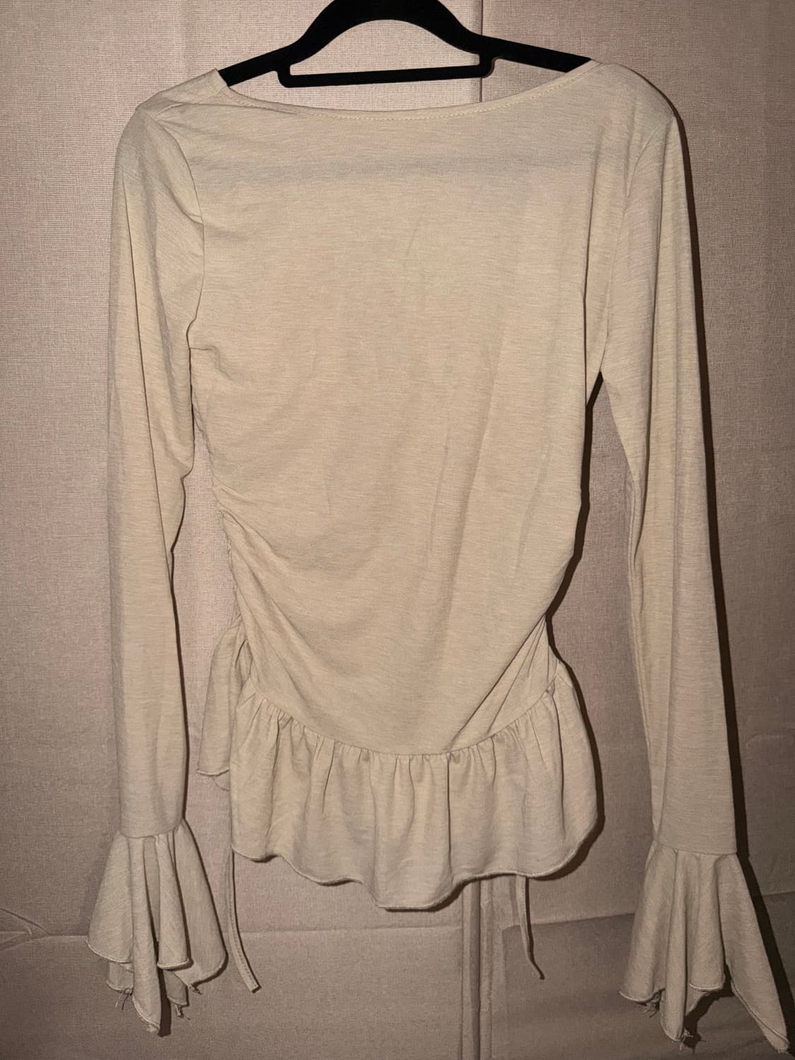 빈티지 블라우스 셔링 공주 에겐 Y2K 천사깔 상품이미지3