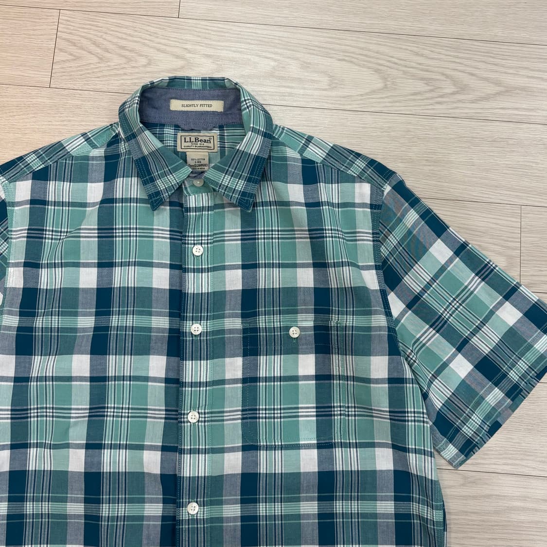 L.L.Bean Check Shirt 엘엘빈 반팔셔츠 상품이미지1