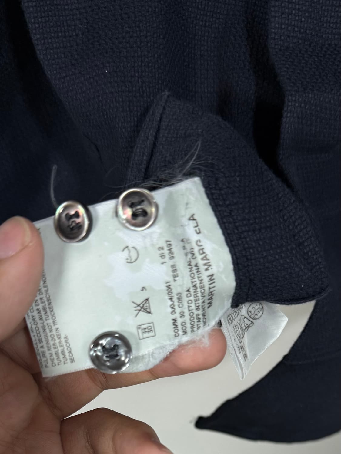 마틴 마르지엘라 캔버스 패브릭 크로스 컷아웃 셔츠 상품이미지8