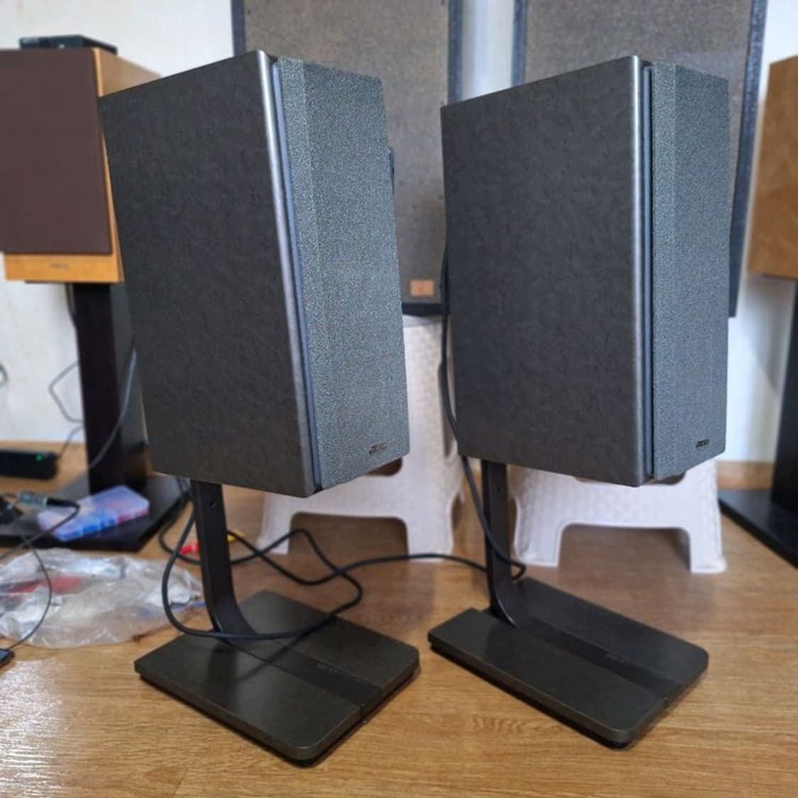 (스탠드 포함)빅터 VICTOR SX-105 북쉘프 스피커 1조 빈티지  상품이미지4