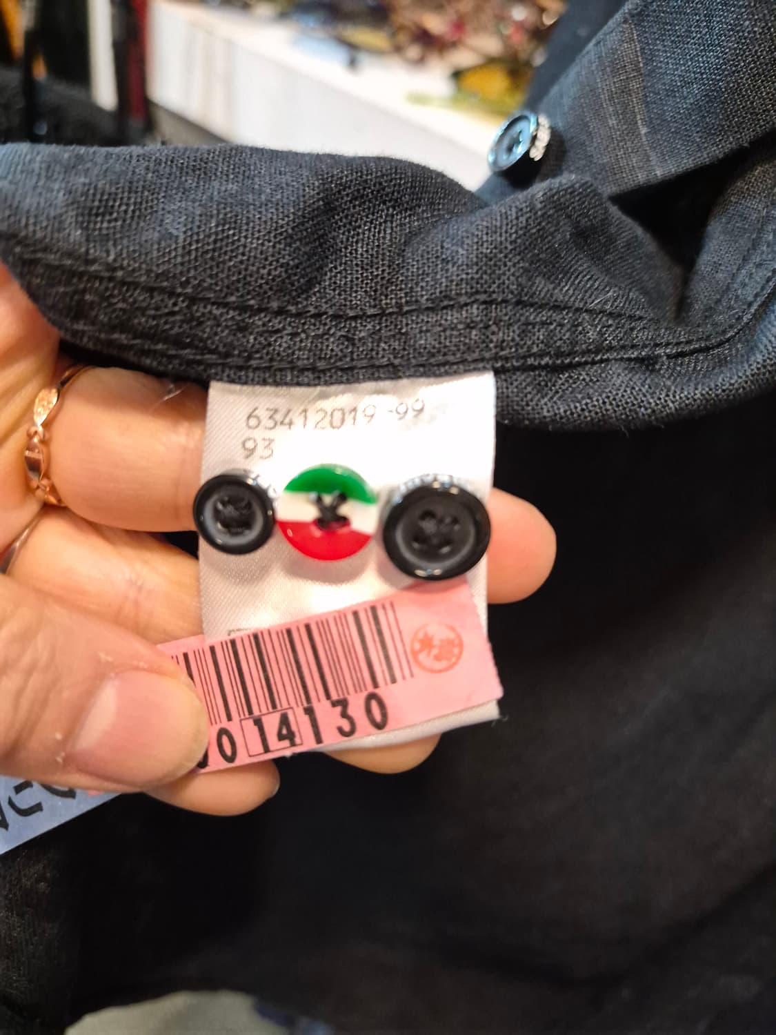 SABISABl블랙견장 린넨셔츠 상품이미지8