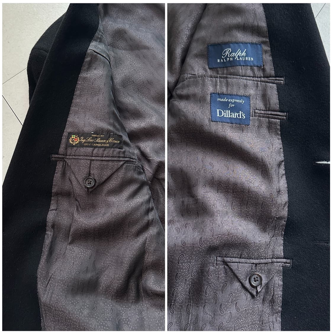 랄프로렌 로로피아나 카멜헤어 100% 자켓 40R  상품이미지6