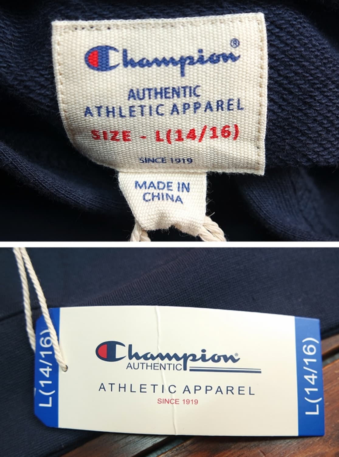 새제품~!!  챔피온  네이비 후드~ 우먼 S 사이즈 상품이미지7