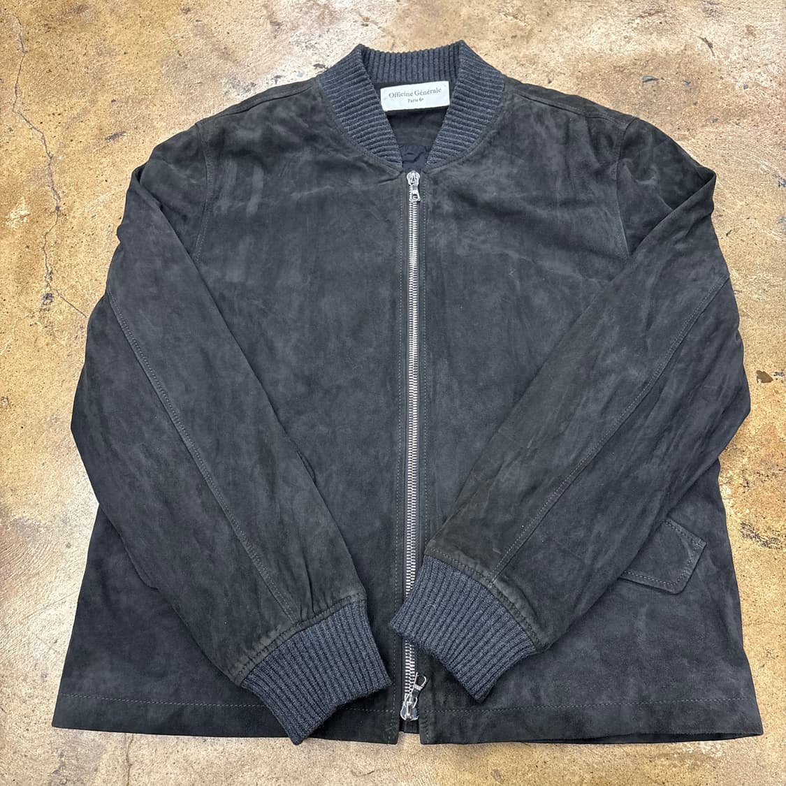 [정품] 오피신 제네랄 스웨이드 봄버 자켓 b16 상품이미지2