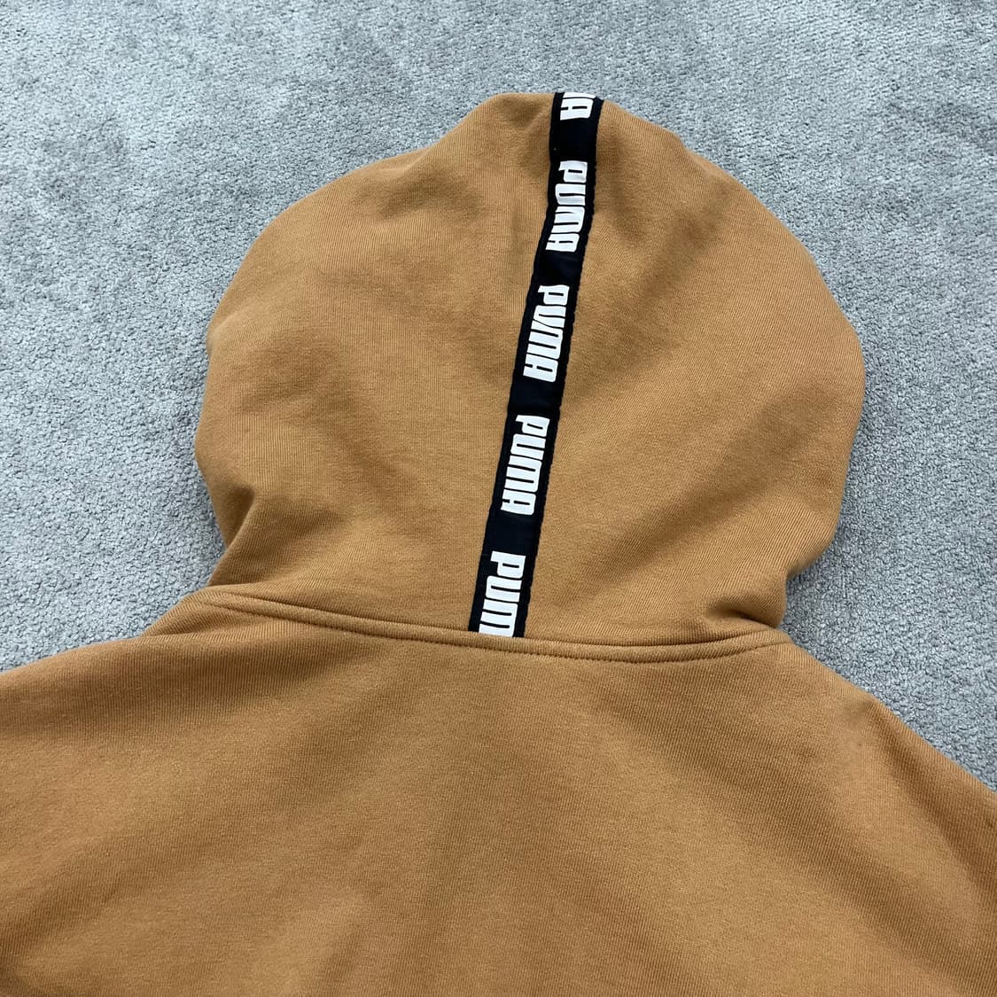 L 푸마 로고 후드집업 브라운 상품이미지4