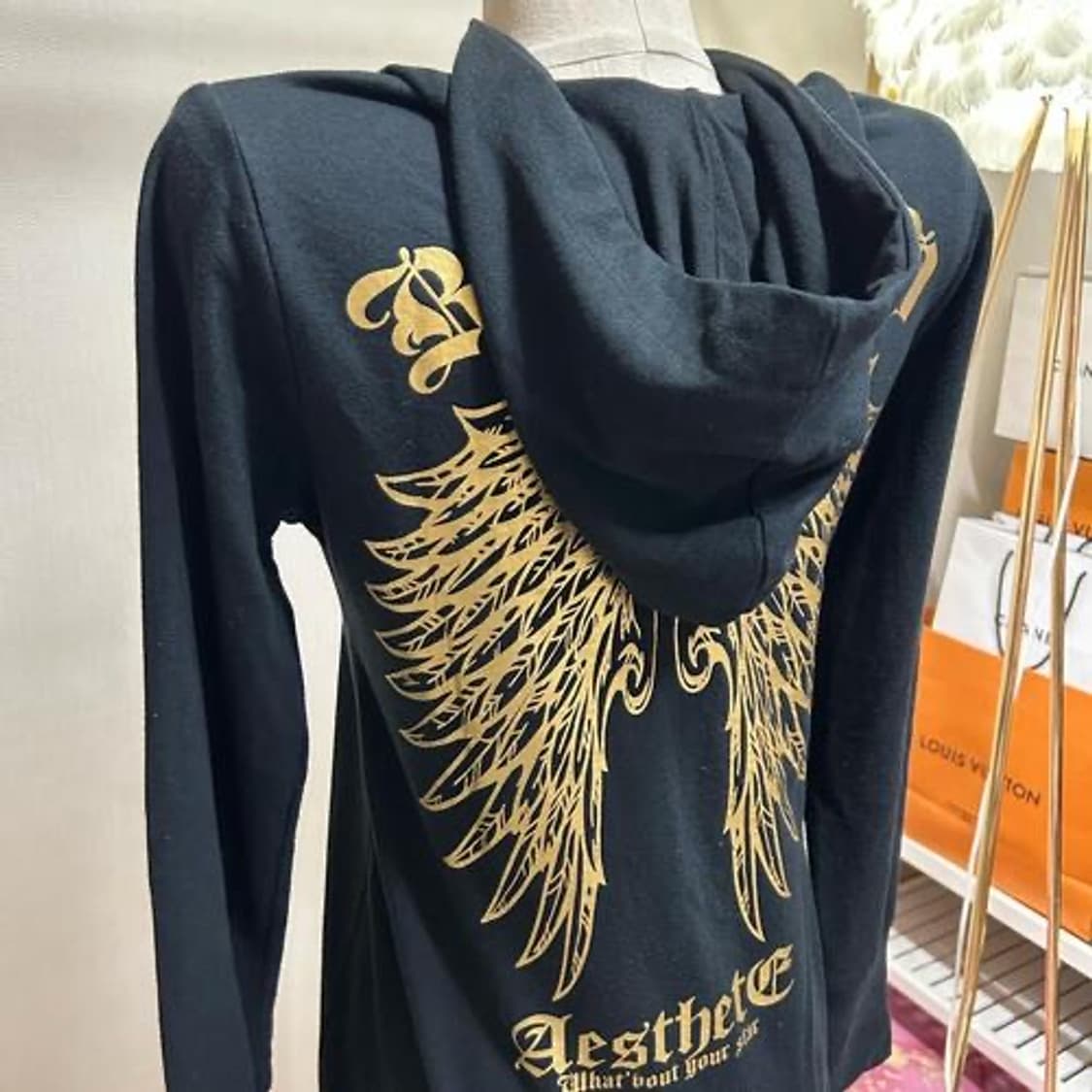 Blue strive y2k gal punk hood jp 상품이미지2