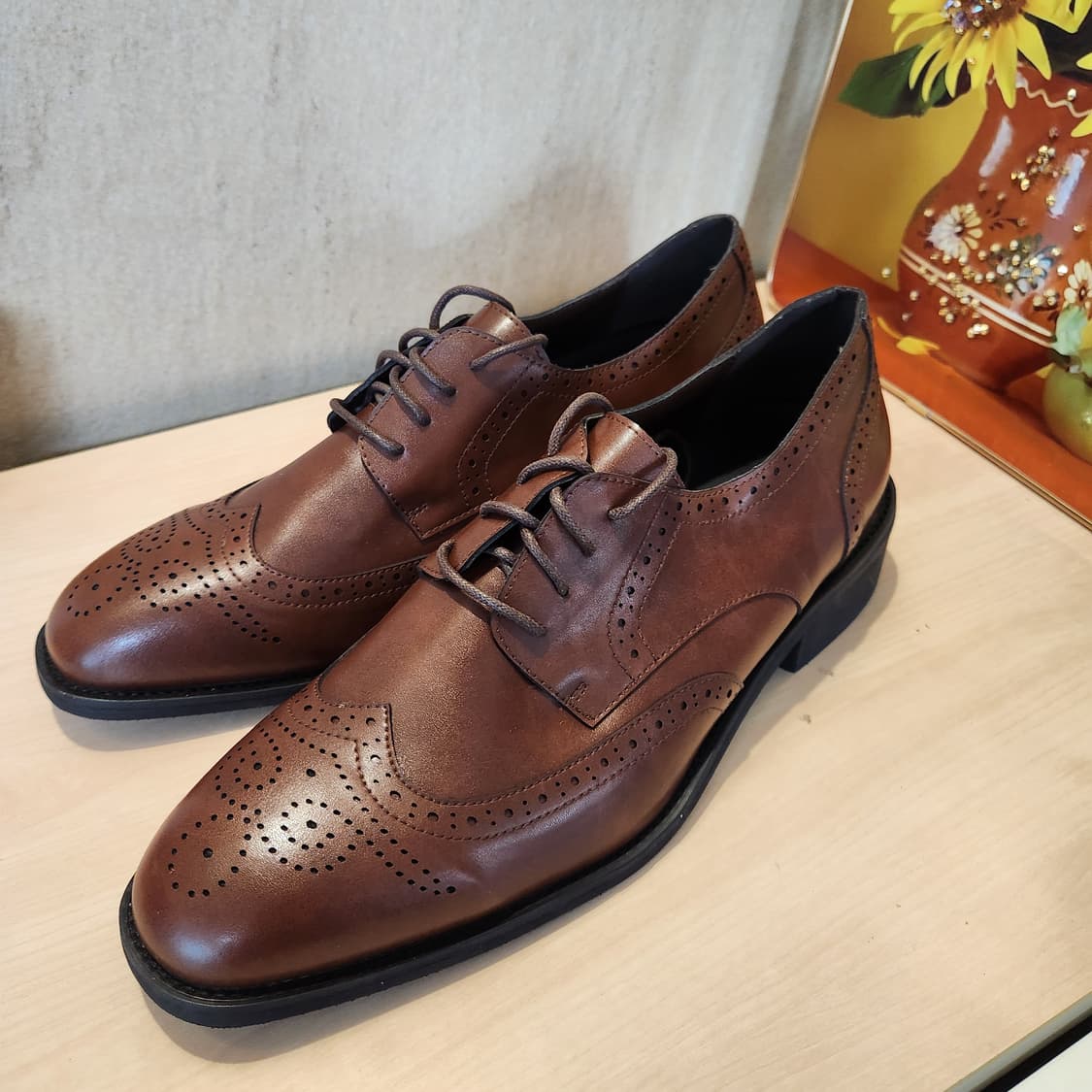 MAKI JACKIE 브라운 윙팁 👞 새상품급 280 / 클래식 남친룩 상품이미지4