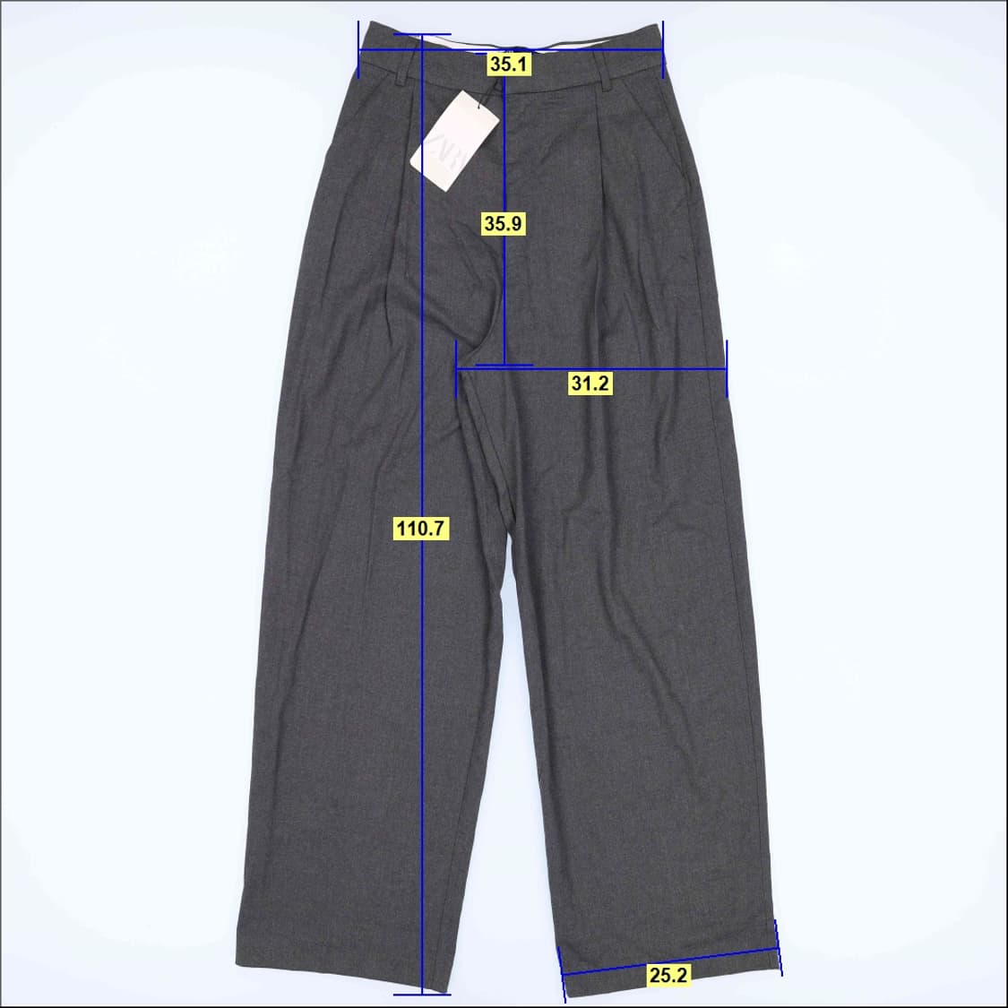 [EUR S] 새상품 자라 여성 핀턱 와이드 슬랙스 1204HR2 상품이미지6