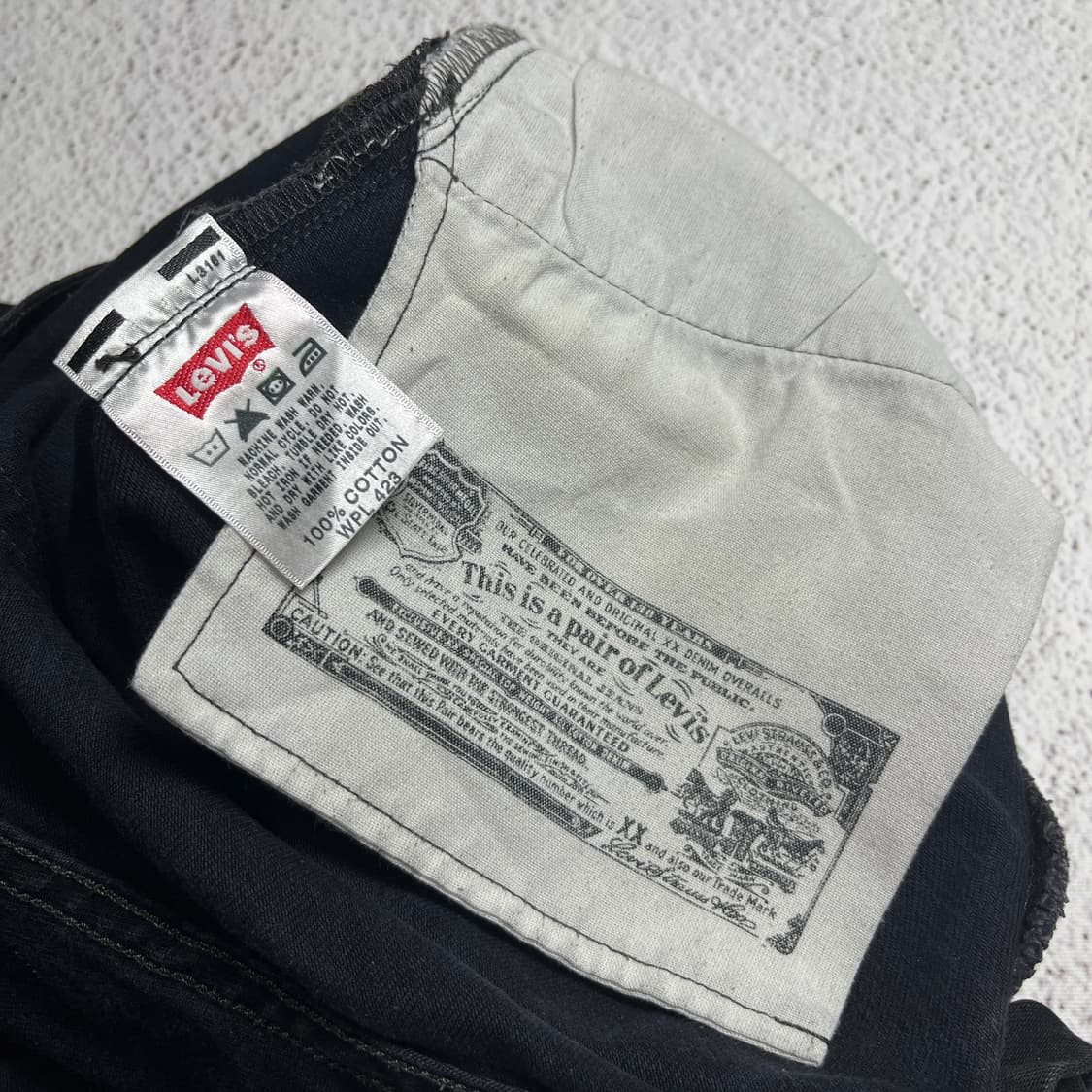 00s Levi's 501 Original Fit Black Jeans 상품이미지7