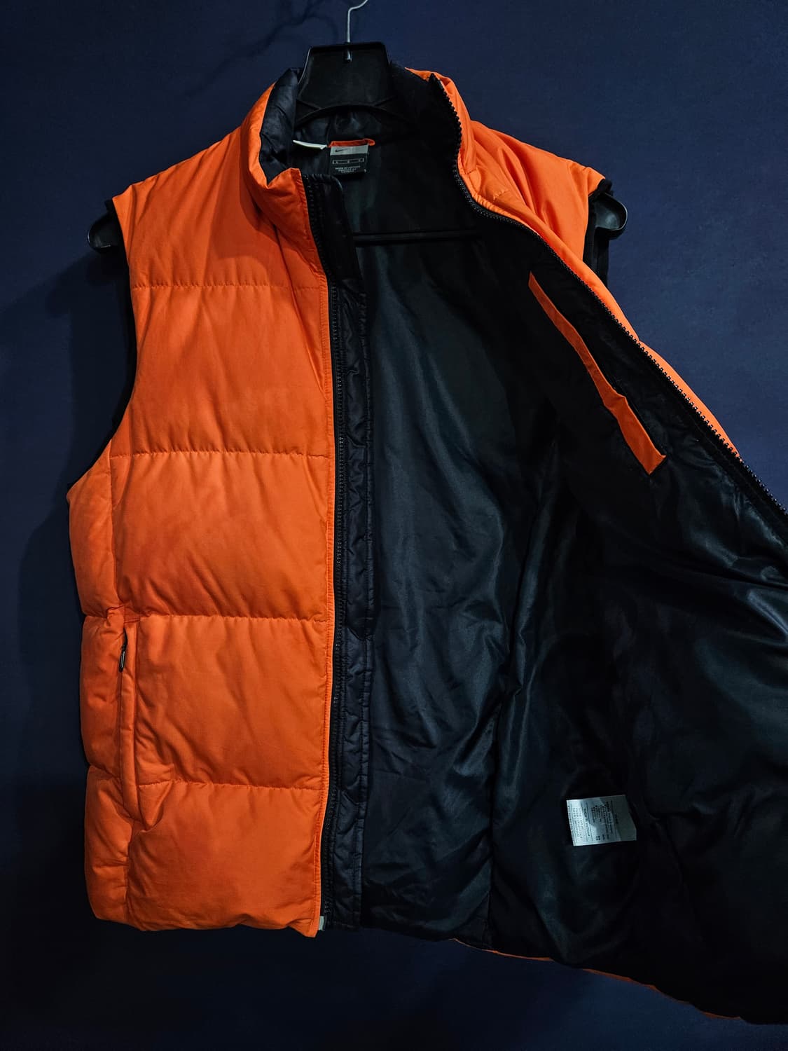 나이키 오렌지컬러 남성 넉넉한 100 덕다운 베스트  상품이미지7