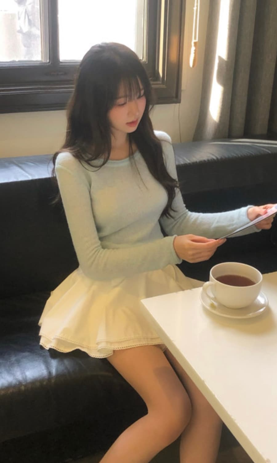 르브아 미미 스커트 화이트 상품이미지3