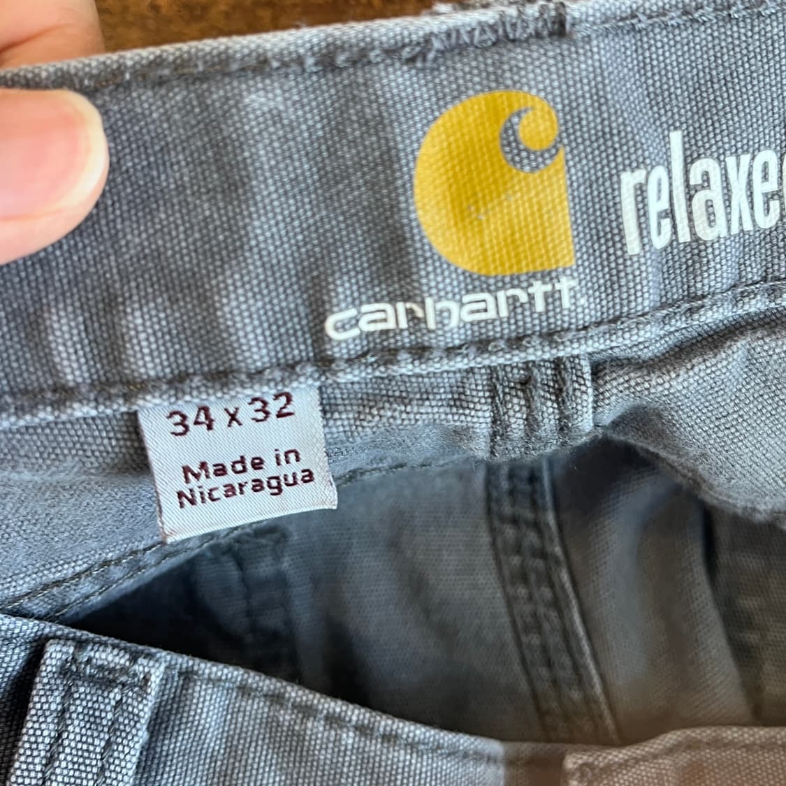 칼하트 그레이 워크 팬츠 상품이미지4