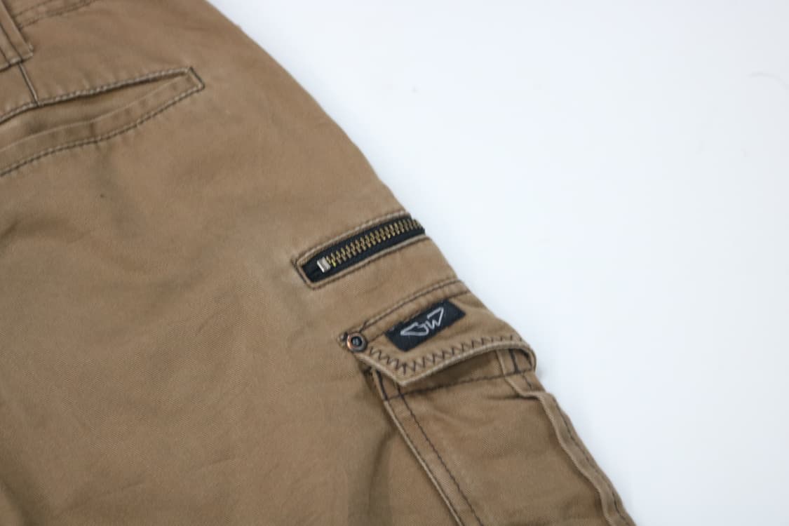 빈티지 캐러멜 브라운 멀티 포켓 카고 팬츠 (W30) 상품이미지8